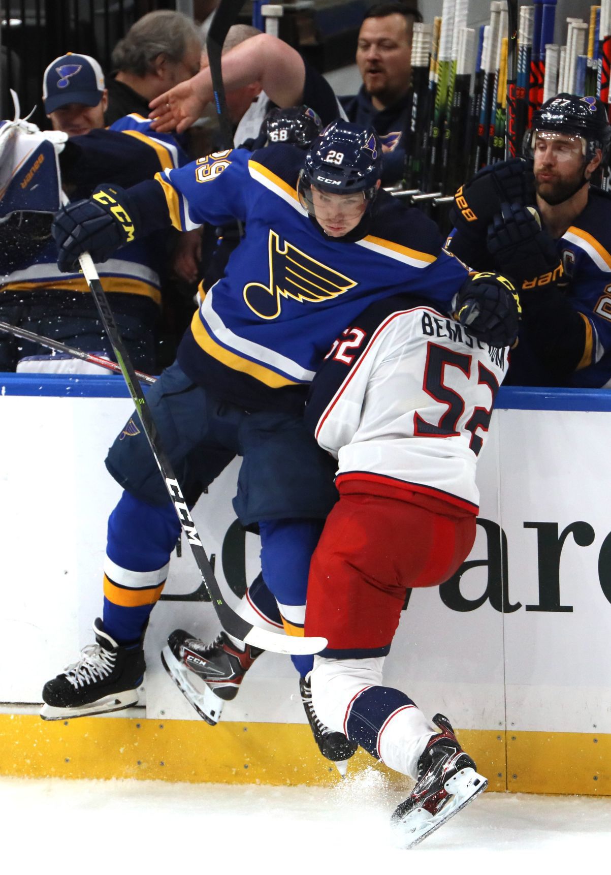 Columbus Blue Jackets vs the St. Louis Blues, pre-season